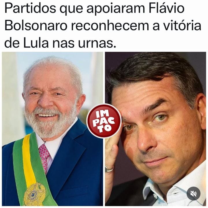 Dirigentes de partidos que apoiaram Flávio Bolsonaro (PL) no segundo turno reconheceram a vitória de Luiz Inácio Lula da
