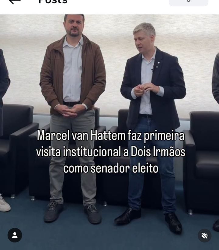Marcel van Hattem faz primeira visita institucional a Dois Irmãos