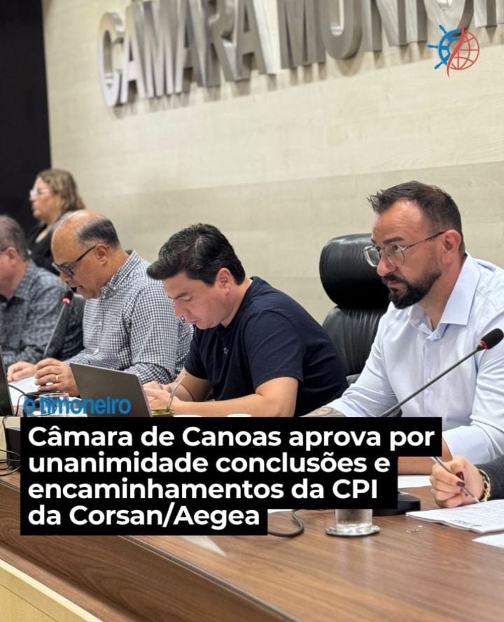 A Câmara de Canoas aprovou por unanimidade, naquarta-feira, 28, o relatório final da CPI que investigou os serviços da C