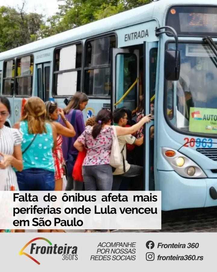FALTA DE ÔNIBUS | A circulação de ônibus em São Paulo foi 31,4% menor neste domingo (25), entre 11h e 14h, em comparação