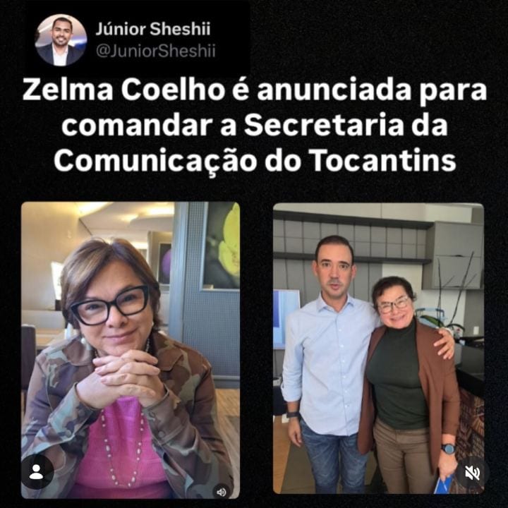 Zelma Coelho é anunciada para comandar a Secretaria da Comunicação do Tocantins