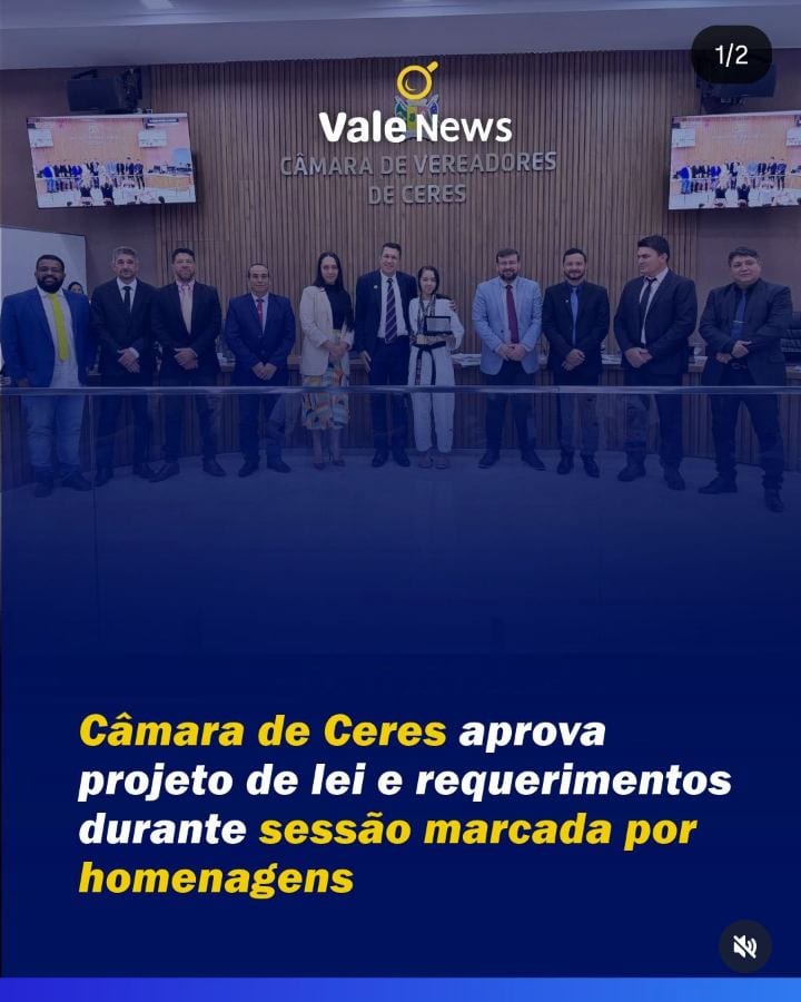 A 4ª Sessão Ordinária de outubro de 2026 da Câmara Municipal de Ceres, realizada na terça-feira (27), foi marcada por ho