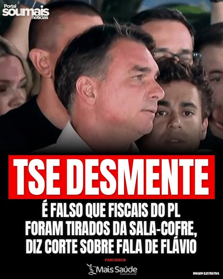 Depois da derrota, Flávio Bolsonaro (PL) disse que fiscais do PL tinham sido retirados da sala-cofre do TSE.