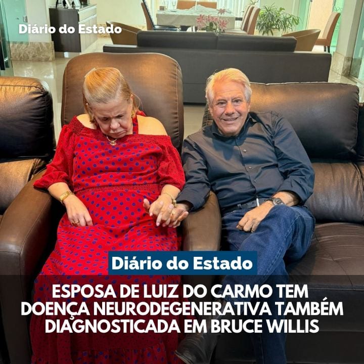 Ivana, esposa do ex-senador e vice-governador eleito de Goiás, Luiz do Carmo (PSD), enfrenta há 11 anos a demência front