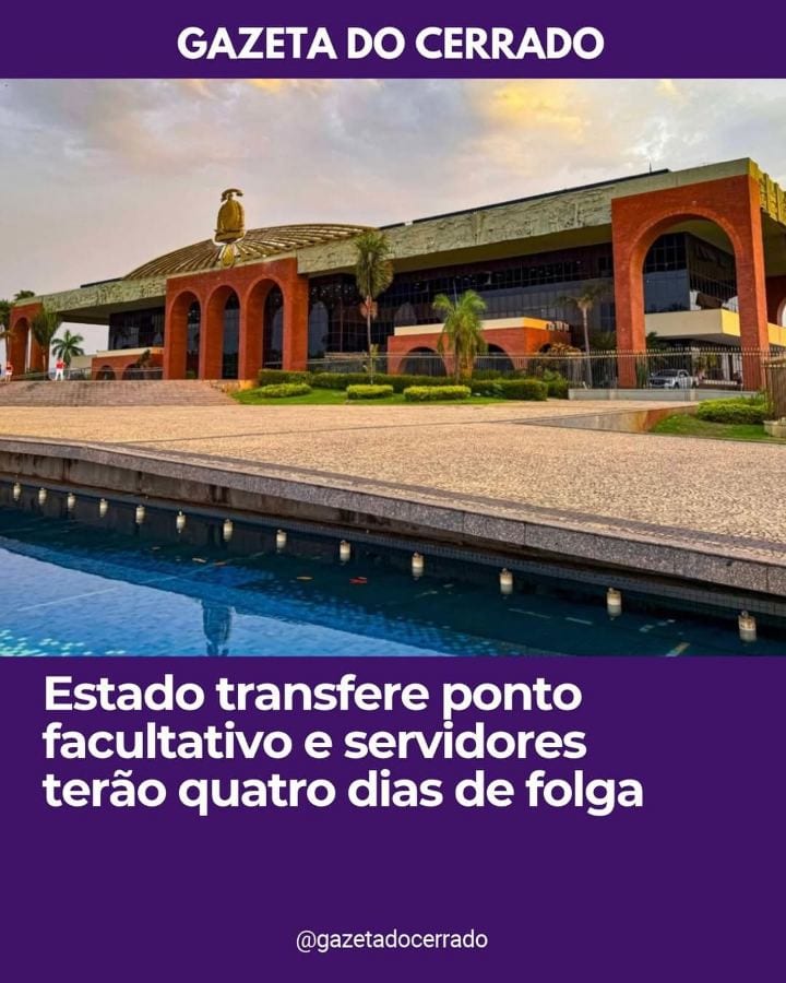 O Governo do Tocantins transferiu para sexta-feira, 30, o ponto facultativo em comemoração ao Dia do Servidor Público, c