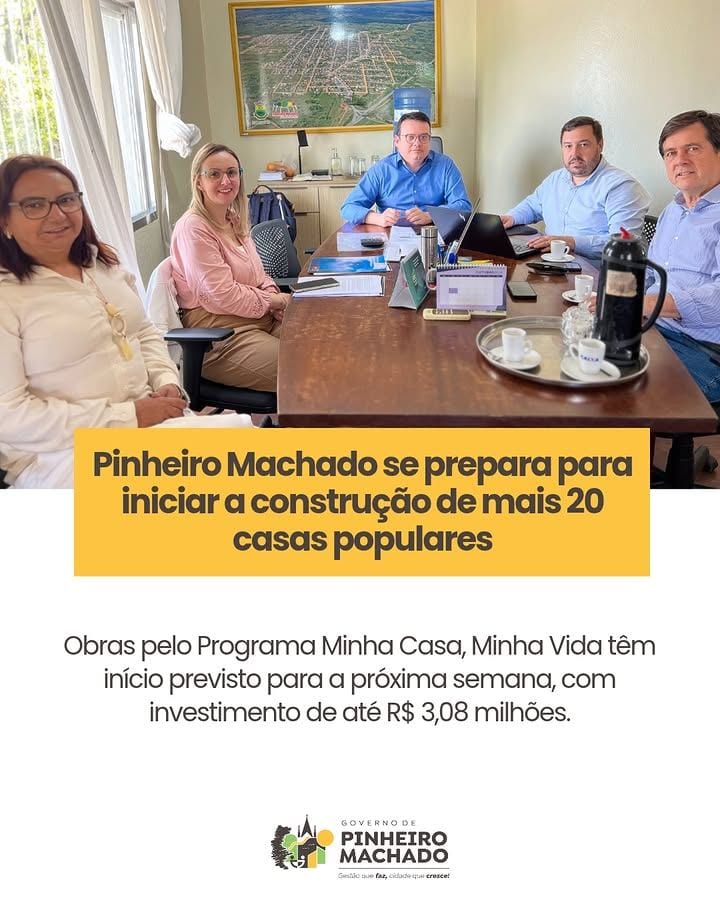 PINHEIRO MACHADO SE PREPARA PARA INICIAR A CONSTRUÇÃO DE MAIS 20 CASAS POPULARES