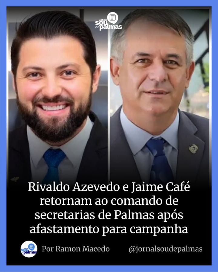 O prefeito de Palmas, Eduardo Siqueira Campos, oficializou o retorno de Rivaldo Azevedo da Silva e Jaime Café de Sá ao c