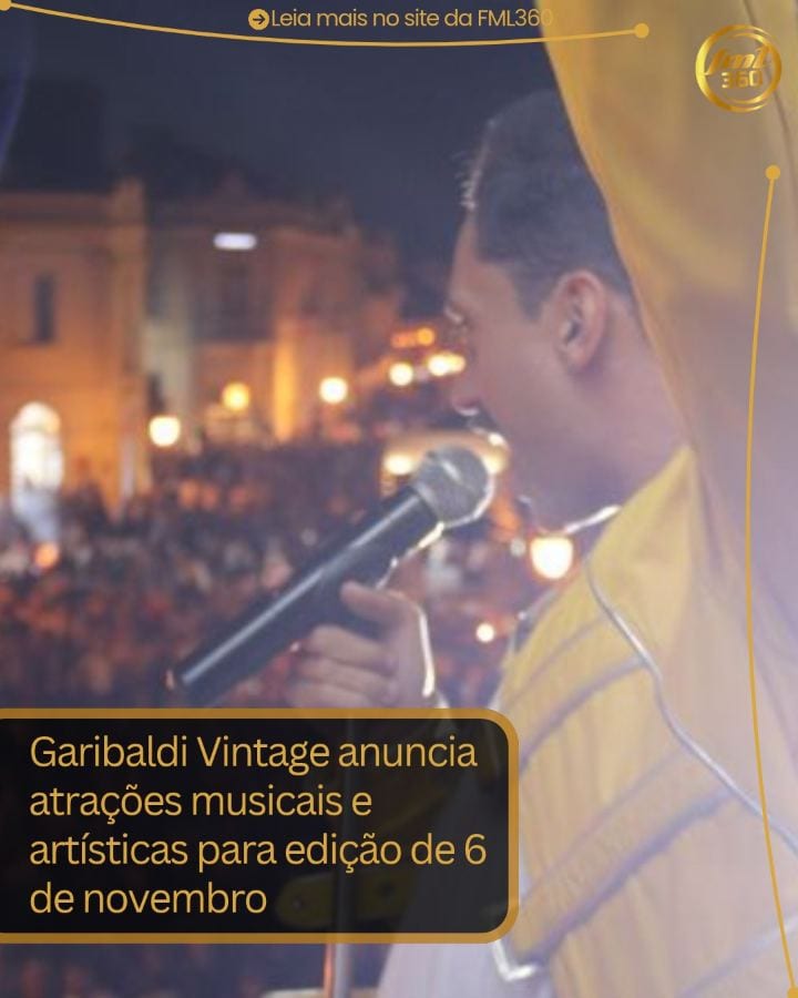 O Centro Histórico de Garibaldi será palco da 23ª edição do Garibaldi Vintage na sexta-feira, 6 de novembro, a partir da