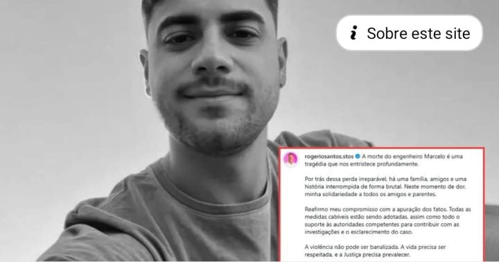 O prefeito Rogério Santos (Republicanos) garantiu suporte às autoridades policiais para o esclarecimento da morte de Mar