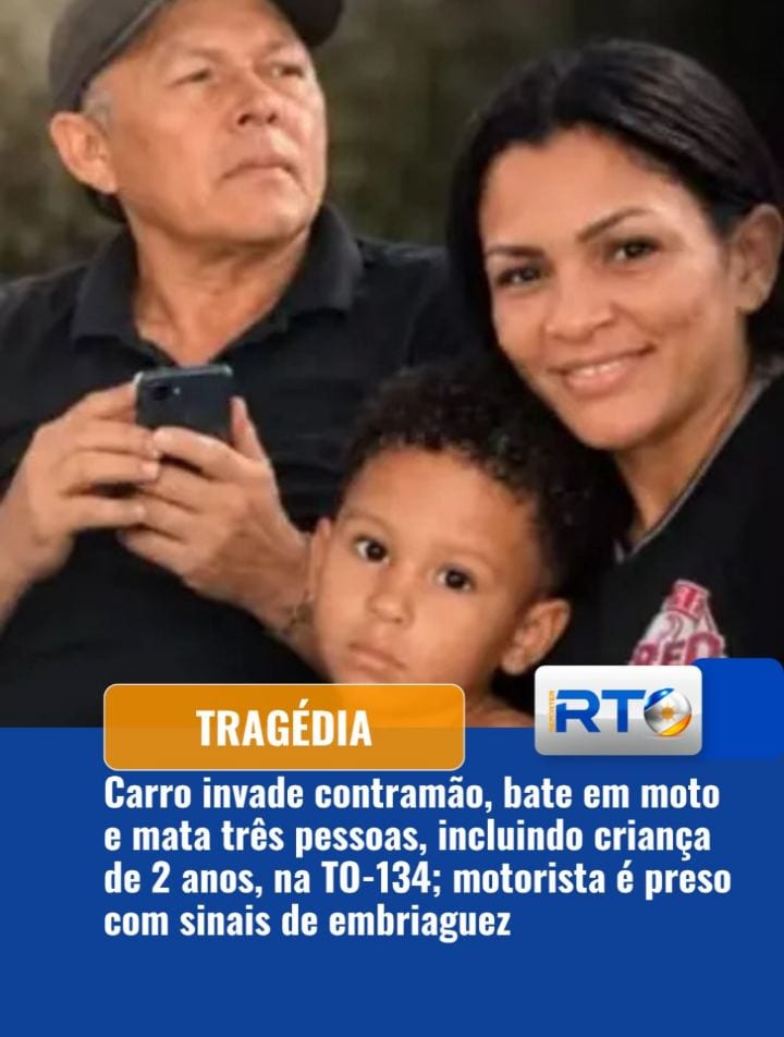 TRAGÉDIA NA RODOVIA | Três pessoas morreram, entre elas uma criança de apenas 2 anos, após uma colisão frontal entre um