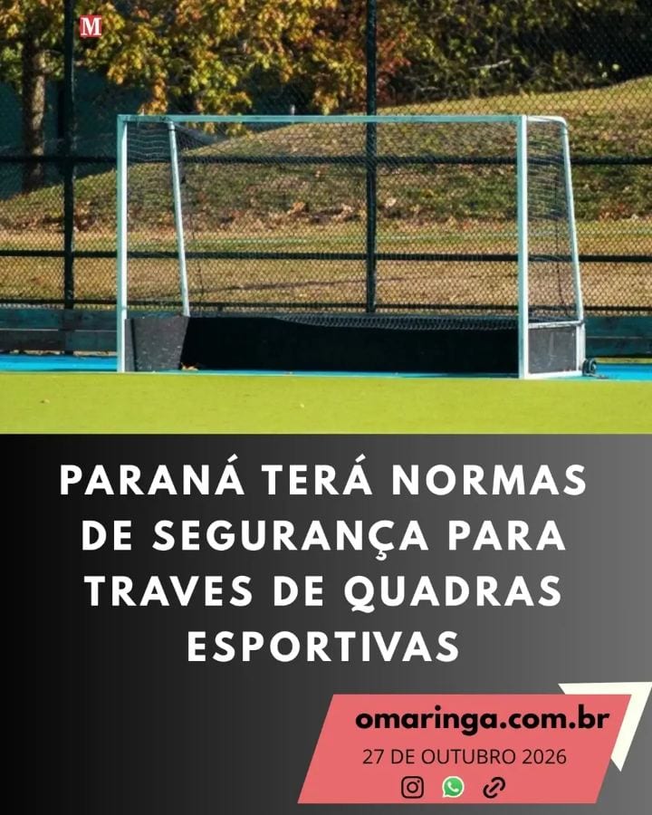 Foi aprovado em primeiro turno pelos deputados do Paraná o projeto que estabelece regras de segurança para traves de fut