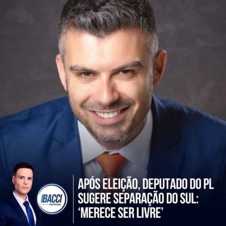 Deputado eleito de SC propõe plebiscito sobre separação da Região Sul do Brasil