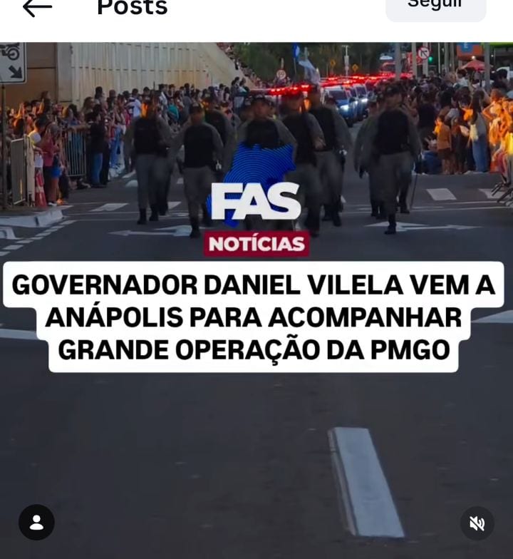 Vilela lança operação de reforço no policiamento de Anápolis