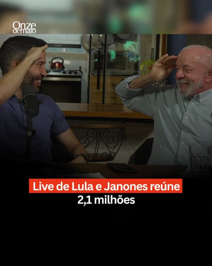 O presidente Lula participou na noite desta quinta-feira (22) de uma das maiores lives já realizadas no Brasil com mais