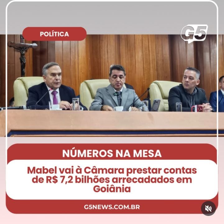 O prefeito de Goiânia, Sandro Mabel (União Brasil), vai à Câmara Municipal nesta segunda-feira (26) para prestar contas