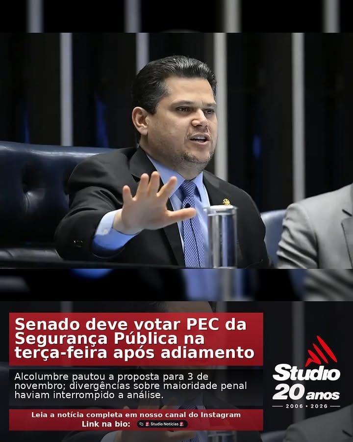 #SegurançaPública | Senado deve votar PEC da Segurança Pública na terça-feira após adiamento |
