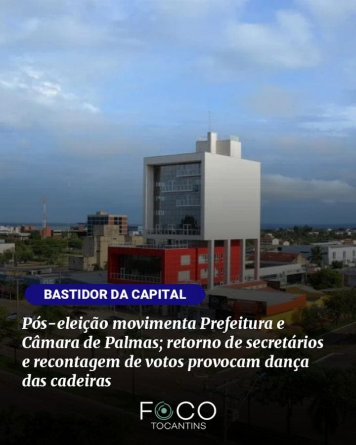 O encerramento das eleições de 2026 trouxe uma série de mudanças para o cenário político de Palmas.