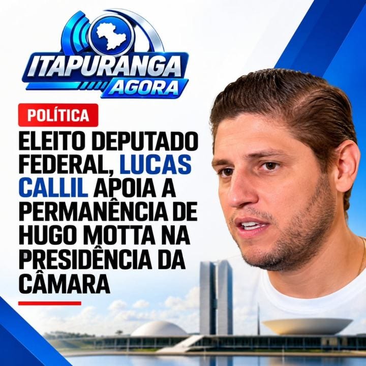 Eleito deputado federal em 2026 com mais de 100 mil votos, o atual deputado estadual Lucas Calil (PRD) já definiu seu po