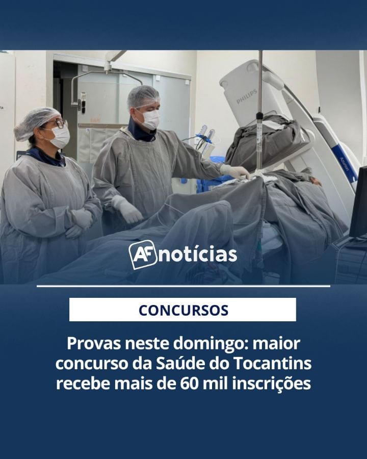 ATENÇÃO, CANDIDATOS! | Mais de 60 mil candidatos estão inscritos no maior concurso público da história da Saúde do Tocan