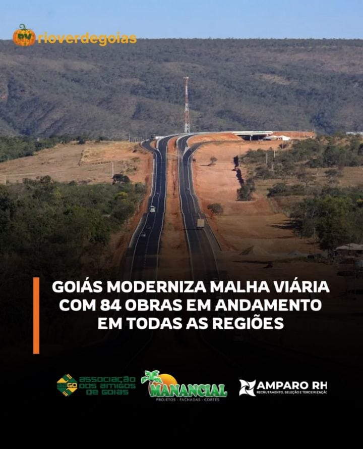 Da pavimentação de rodovias no Sudoeste à ampliação da rede de saúde no interior, o Governo de Goiás executa obras que t
