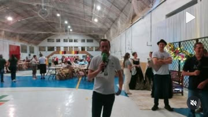 O prefeito de Chapada, Gelson Miguel Scherer, participou de entrevista durante o jantar de lançamento da 36ª Chapada Fes
