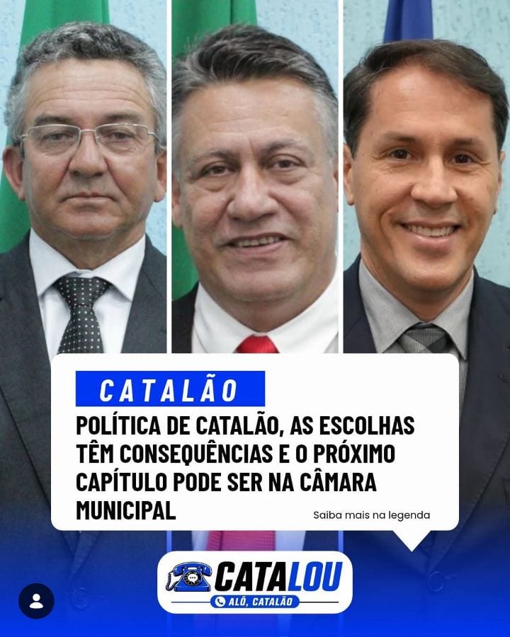 Gilberto, Cláudio e Deusmar ficam fora da aliança com Velomar em Catalão