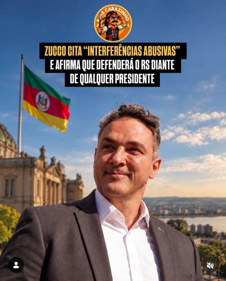 O governador eleito do Rio Grande do Sul, Luciano Zucco (PL), se manifestou nesta segunda-feira (26) após a vitória de L