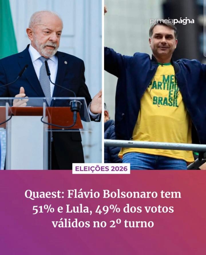 A pesquisa Quaest divulgada neste sábado (24) apresenta as intenções de voto para a Presidência da República na véspera