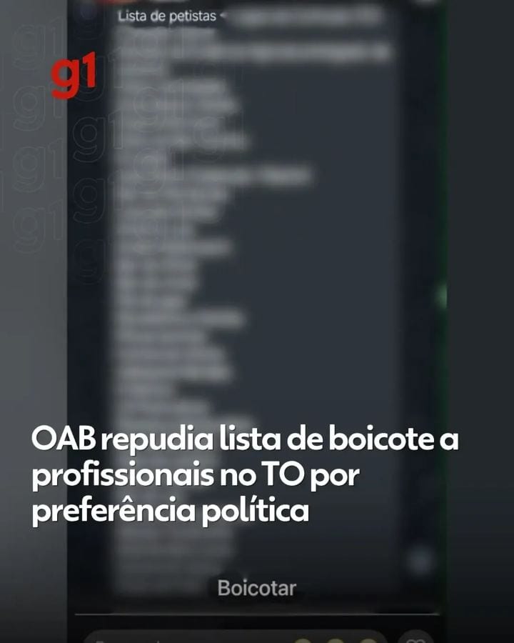 Uma lista que circula nas redes sociais no Tocantins expõe nomes de empresas, comerciantes e trabalhadores e orienta o b