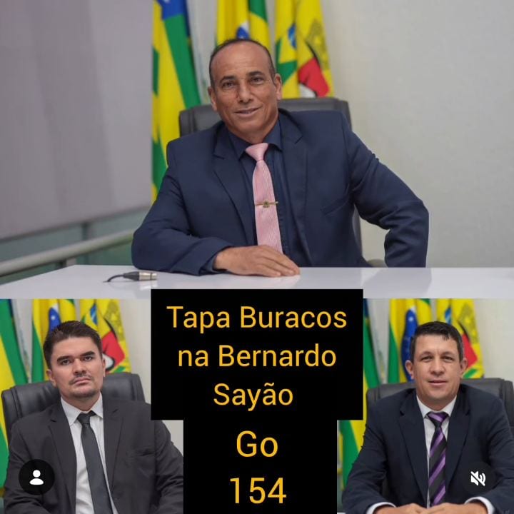 Requerimento pede tapa-buracos na Avenida Bernardo Sayão em Ceres