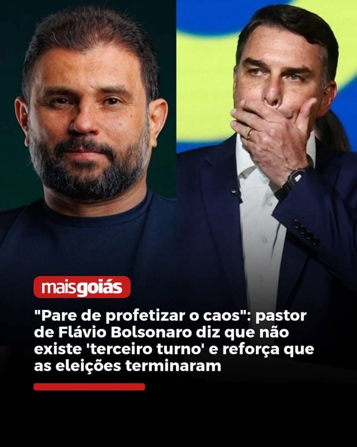 O bispo JB Carvalho, líder da Comunidade das Nações, igreja de Brasília onde Flávio Bolsonaro (PL) se batizou em 2024, p
