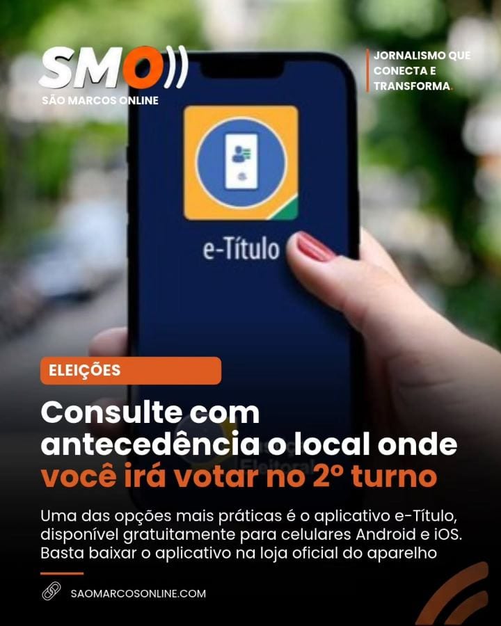 Segundo turno: consulte seu local de votação antes de sair de casa