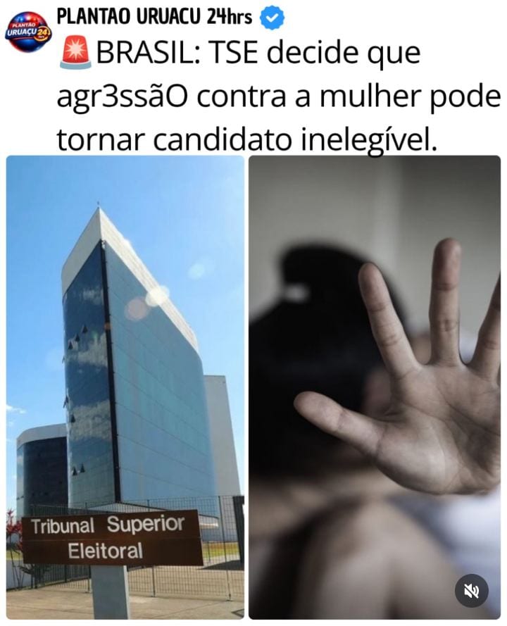 O TSE decidiu por unanimidade que condenações por lesã0 corporal contra a mulher podem tornar o condenado inelegível