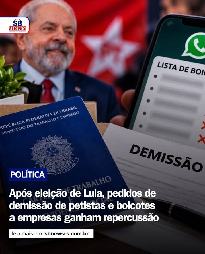 Após a reeleição do presidente Luiz Inácio Lula da Silva (PT), campanhas incentivando a demissão de trabalhadores que vo