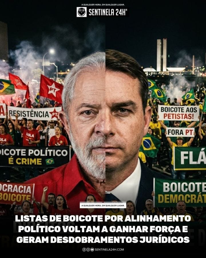 A utilização de listas de boicote a comerciantes e prestadores de serviços por motivos de alinhamento político voltou a