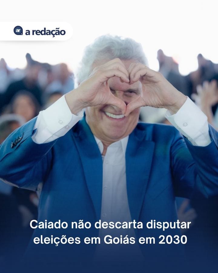 O ex-governador Ronaldo Caiado (PSD) afirmou que deve disputar as eleições para o Palácio das Esmeraldas em 2030.