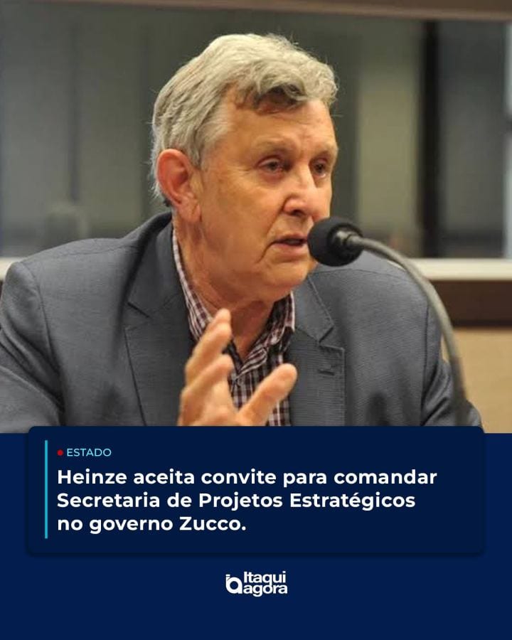 Heinze no governo do RS a partir de 2027
