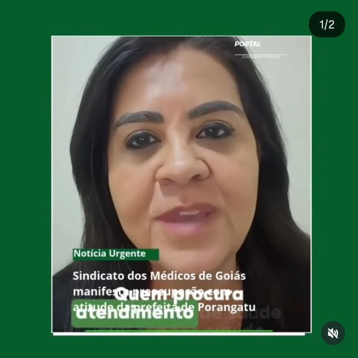 Em vídeo gravado dentro do Hospital Municipal de Porangatu, a prefeita Vanuza Valadares, afirmou que pediria ao presiden