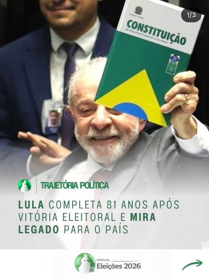 O presidente Luiz Inácio Lula da Silva (PT) completa 81 anos nesta terça-feira (27), dois dias após vencer Flávio Bolson