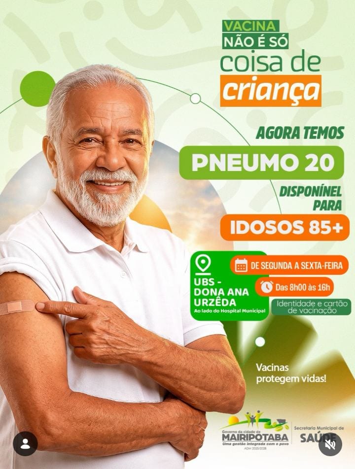 Vacinação não tem idade!