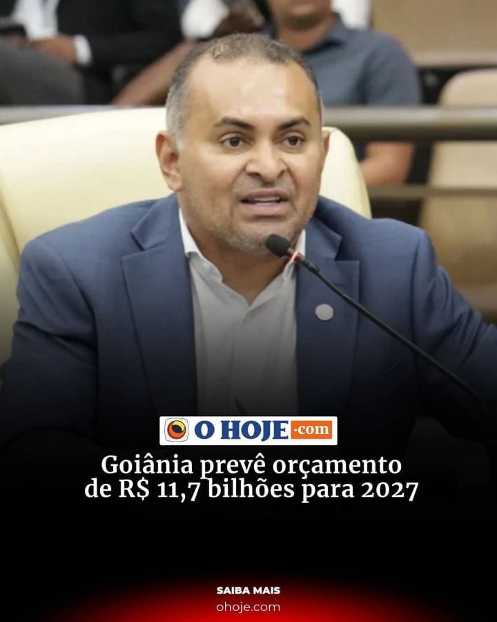 A Câmara Municipal de Goiânia deve votar, em novembro, a Lei Orçamentária Anual (LOA) de 2027, que prevê receita de R$ 1