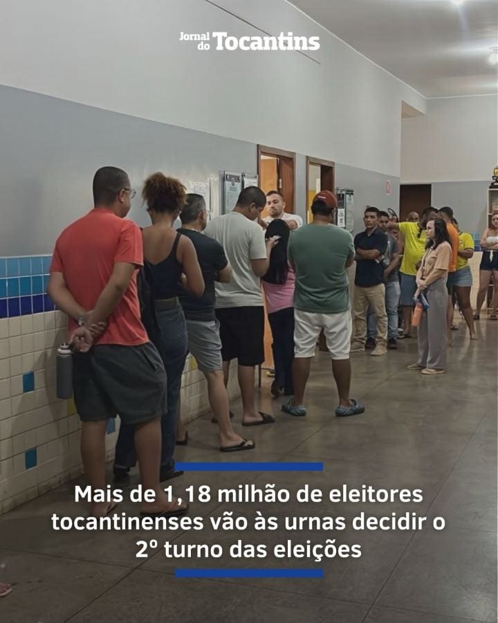 ELEITORES- Mais de 1,18 milhão de eleitores estão aptos a votar no Tocantins neste domingo (25), quando o segundo turno