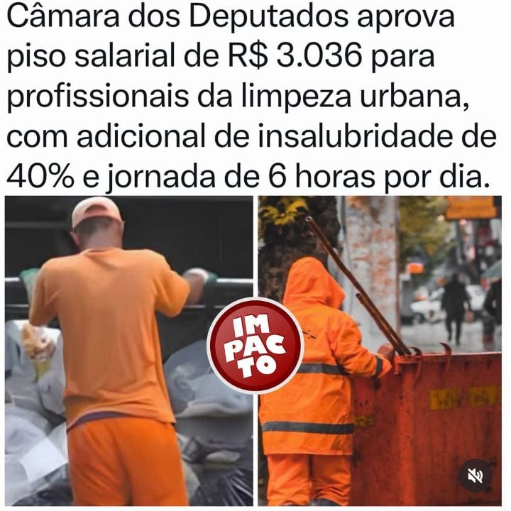 Os profissionais responsáveis pela limpeza das cidades brasileiras estão mais próximos de ter um salário mínimo específi