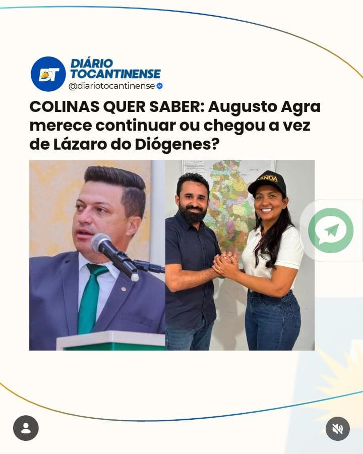 A disputa pelo comando da Câmara Municipal de Colinas do Tocantins promete esquentar os bastidores políticos!