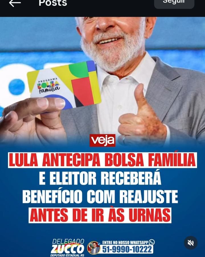 Lula antecipa Bolsa Família com reajuste antes da eleição