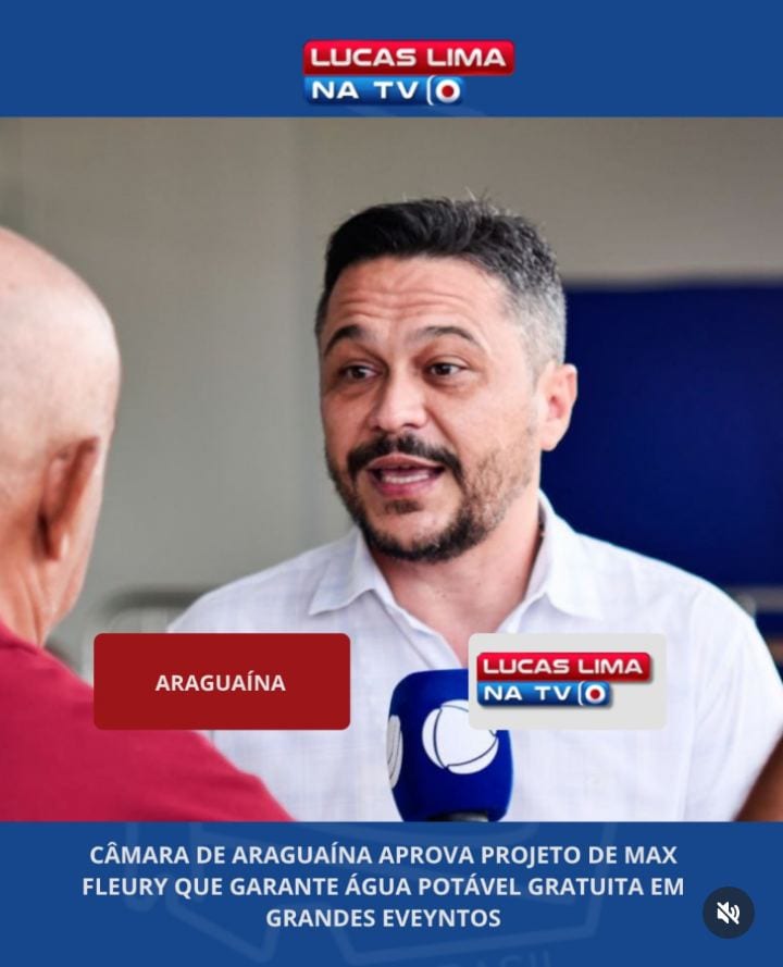 Câmara de Araguaína aprova água potável gratuita em grandes eventos