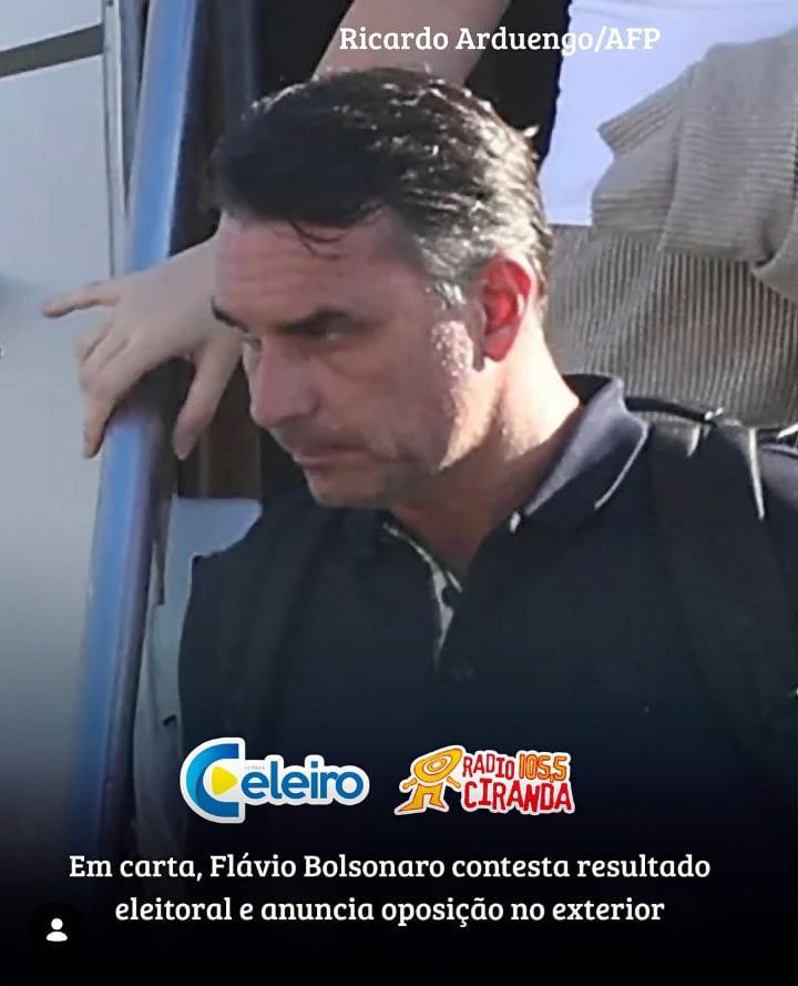 Flávio Bolsonaro divulga carta e anuncia oposição a partir dos Estados Unidos