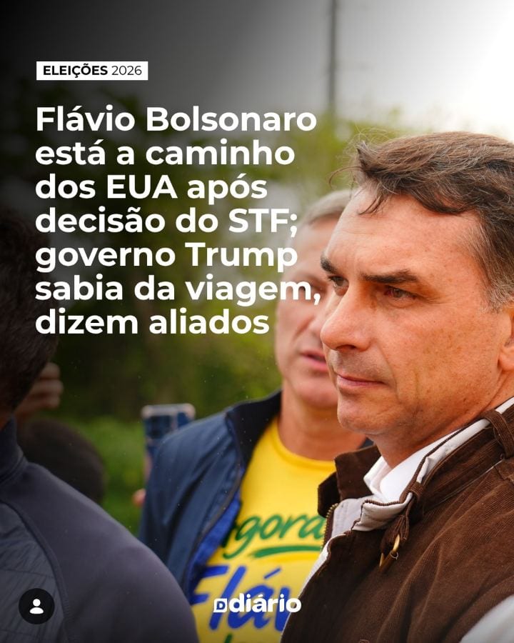 Aliados de Flávio Bolsonaro (PL) afirmam que o senador deixou o Brasil e está a caminho dos Estados Unidos, dois dias ap