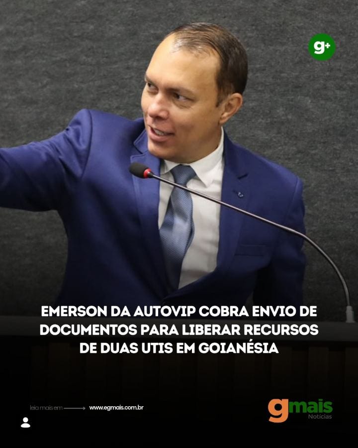 O vereador e suplente do senador Gustavo Gayer Emerson da AutoVIP solicitou, durante a sessão da Câmara Municipal de Goi
