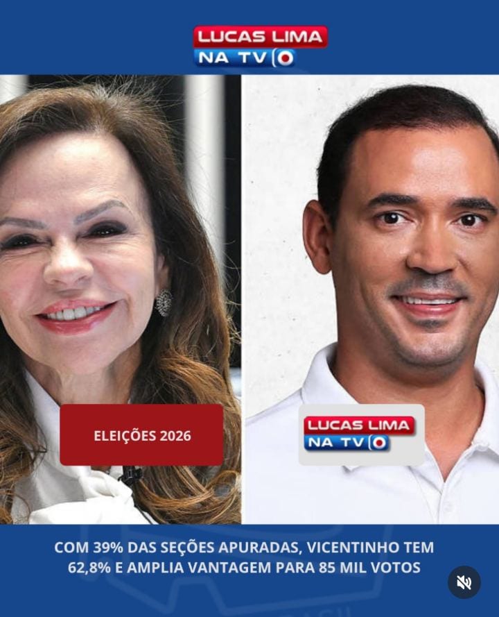 Vicentinho lidera apuração no Tocantins